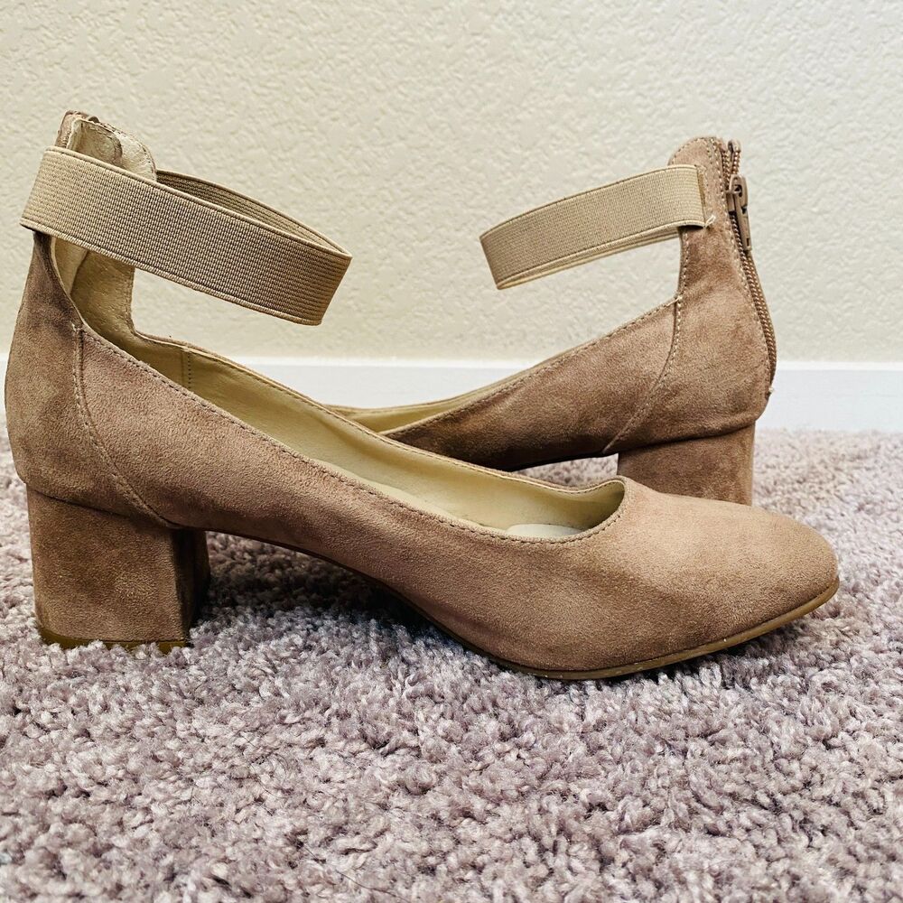 WHITE MOUNTAIN Makayla Tan Classic Ankle Strap Heel Size 8.5 - Picture 11 of 12